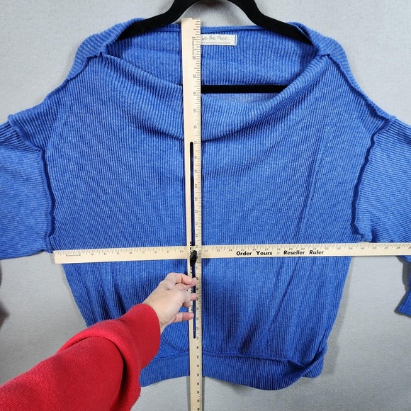 We The Free Sweater Womens Small Dolman Sleeve Ribbed Pullover Lightweight Top - Picture 8 of 9